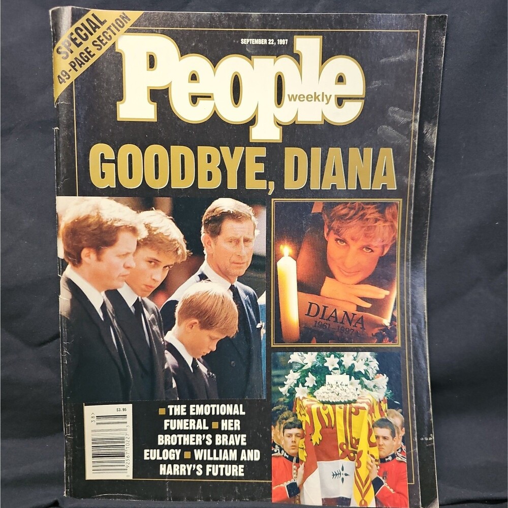 Vintage People Weekly Magazine Goodbye Diana September 22 1997 Edition